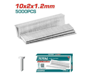 GRAPAS CORCHETES PARA TAPICERÍA 10X2X1.2MM TOTAL THT39105 COLOR GRIS