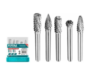 JUEGO DE FRESAS ROTATIVAS 5PZAS TOTAL DE 6MM LIMAS BROCAS - TAKC0651