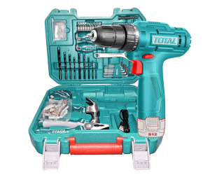 KIT TALADRO 12V TIPO-C 20NM 1X1.5AH + HERRAMIENTAS MALETIN (129PCS) - THKTHP11292