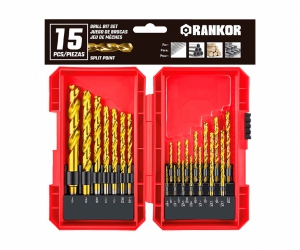 JUEGO DE BROCAS P/METAL 15 PZS. (1/2” – 13/64) (RDBS00151)