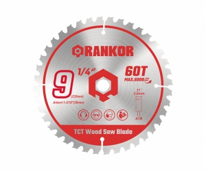 DISCO DE SIERRA P/MADERA 9-1/4” (235X30MM) 60D (RCSB23560)